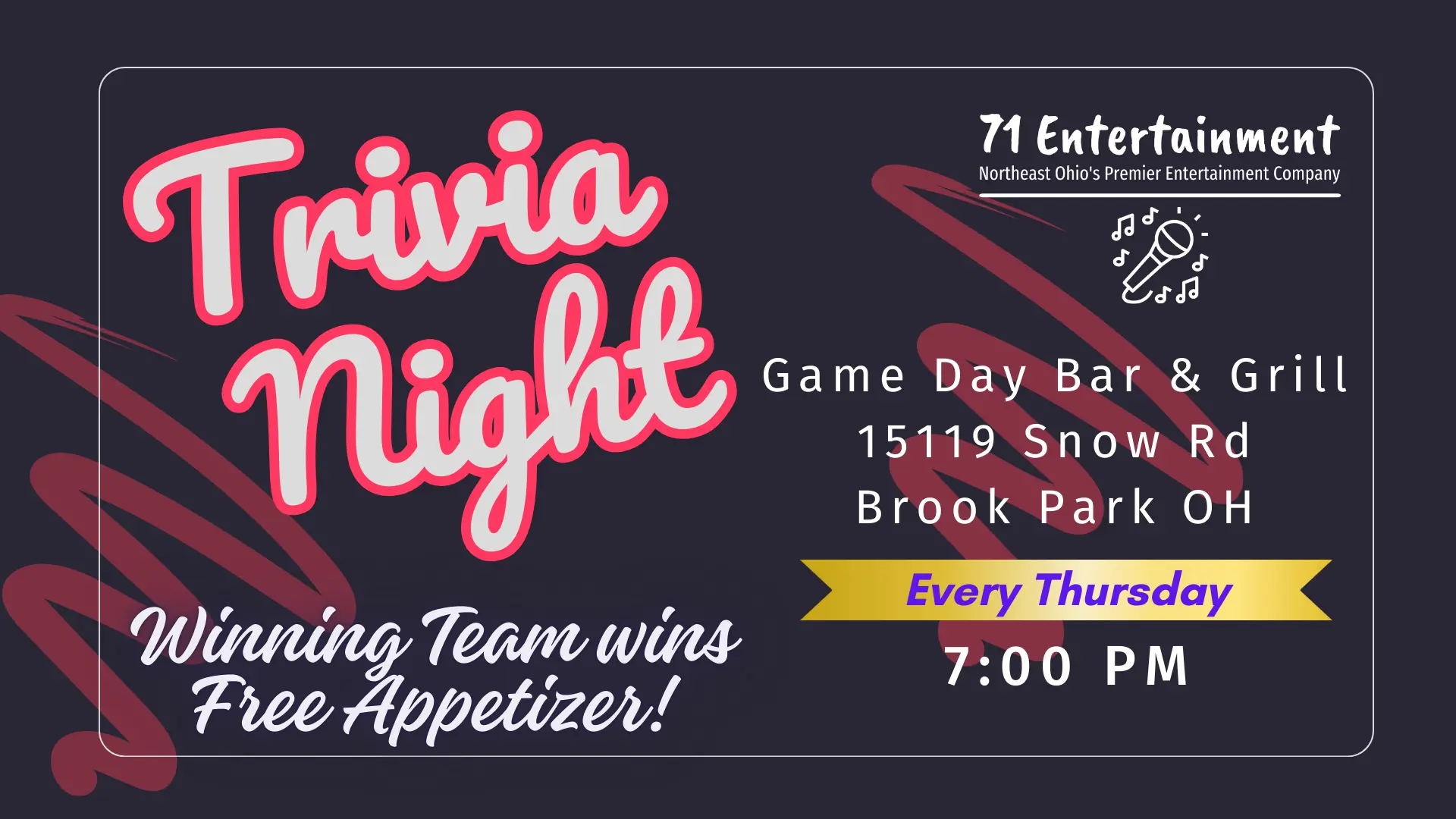 Summer Smarts: Trivia Thursdays at Game Day Bar & Grill