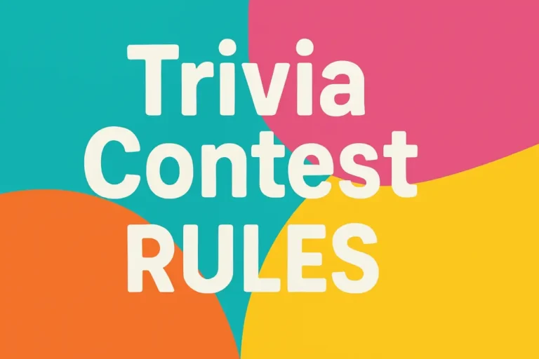 Official Trivia Contest Rules